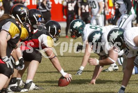 American Football. Interliga.  Carinthian Black Lions gegen Danube Dragons. Klagenfurt, am 28.3.2009.
Foto: Kuess

---
pressefotos, pressefotografie, kuess, qs, qspictures, sport, bild, bilder, bilddatenbank