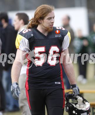 American Football. Austrian Football League  Carinthian Black Lions gegen Danube Dragons Klosterneuburg. Bernhard Vogt (Lions). Klagenfurt, am 28.3.2009.
Foto: Kuess

---
pressefotos, pressefotografie, kuess, qs, qspictures, sport, bild, bilder, bilddatenbank