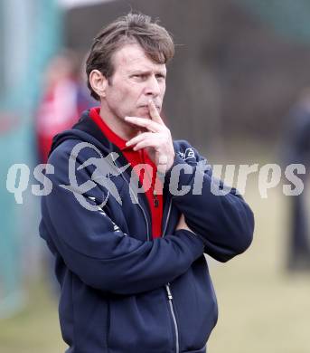 Fussball Regionalliga. SAK gegen SV Spittal. Trainer Franz Polanz (Spittal). Klagenfurt, am 28.3.2009.
Foto: Kuess

---
pressefotos, pressefotografie, kuess, qs, qspictures, sport, bild, bilder, bilddatenbank