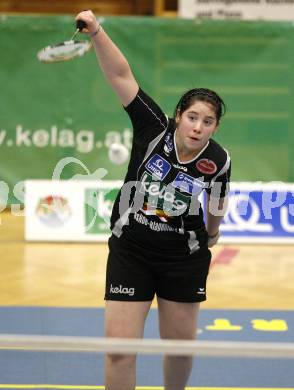 Badminton Bundesliga. ASKOE Kelag Kaernten gegen Traun. Belinda Heber (Kelag). Klagenfurt, am 28.3.2009.
Foto: Kuess
---
pressefotos, pressefotografie, kuess, qs, qspictures, sport, bild, bilder, bilddatenbank