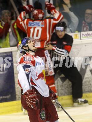 EBEL. Eishockey Bundesliga. KAC gegen EC Salzburg.  Torjubel Warren Norris (KAC), MAIRITSCH Martin (Salzburg). Klagenfurt, am 31.3.2009.
Foto: Kuess 

---
pressefotos, pressefotografie, kuess, qs, qspictures, sport, bild, bilder, bilddatenbank