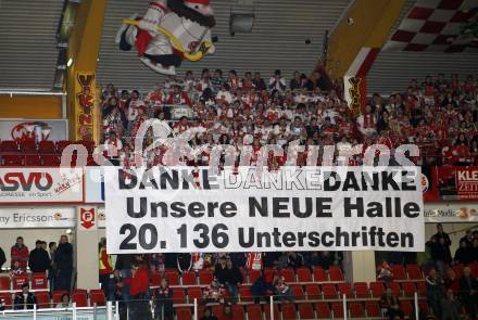 EBEL. Eishockey Bundesliga. KAC gegen EC Salzburg. Fans. Klagenfurt, am 31.3.2009.
Foto: Kuess 

---
pressefotos, pressefotografie, kuess, qs, qspictures, sport, bild, bilder, bilddatenbank