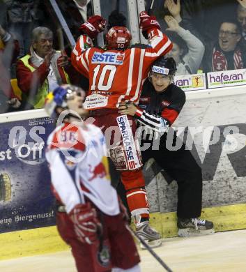 EBEL. Eishockey Bundesliga. KAC gegen EC Salzburg. Torjubel Warren Norris. Klagenfurt, am 31.3.2009.
Foto: Kuess 

---
pressefotos, pressefotografie, kuess, qs, qspictures, sport, bild, bilder, bilddatenbank