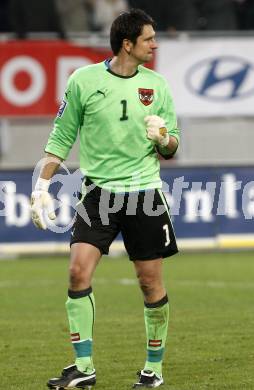 Fussball WM Qualifikationsspiel. Oessterreich gegen Rumaenien. Jubel Michael Gspurnig (Oesterreich). Hypo Group Arena, Klagenfurt, am 1.4. 2009.
Foto: Kuess

---
pressefotos, pressefotografie, kuess, qs, qspictures, sport, bild, bilder, bilddatenbank