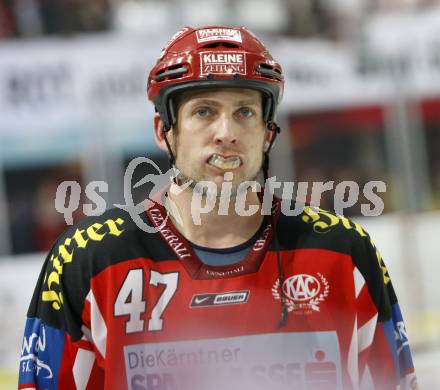 EBEL. Eishockey Bundesliga. EC Red Bull Salzburg gegen  KAC. Enttaeuscht TORY Jeffrey (KAC). Salzburg, am 2.4.2009.
Foto: Kuess 

---
pressefotos, pressefotografie, kuess, qs, qspictures, sport, bild, bilder, bilddatenbank