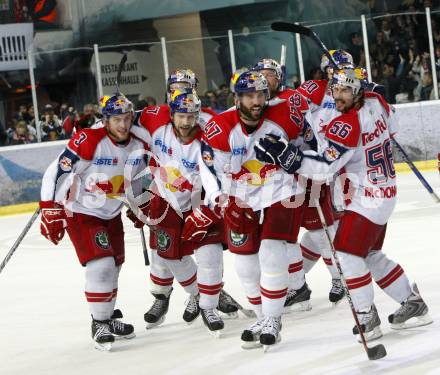 EBEL. Eishockey Bundesliga. EC Red Bull Salzburg gegen  KAC. Torjubel Salzburg. Salzburg, am 2.4.2009.
Foto: Kuess 

---
pressefotos, pressefotografie, kuess, qs, qspictures, sport, bild, bilder, bilddatenbank