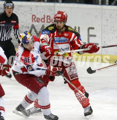 EBEL. Eishockey Bundesliga. EC Red Bull Salzburg gegen  KAC. BROWN Sean (KAC), MAIRITSCH Martin (Salzburg). Salzburg, am 2.4.2009.
Foto: Kuess 

---
pressefotos, pressefotografie, kuess, qs, qspictures, sport, bild, bilder, bilddatenbank