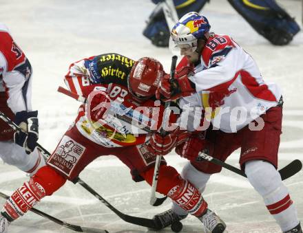 EBEL. Eishockey Bundesliga. EC Red Bull Salzburg gegen  KAC. HERBURGER Raphael (KAC), MAIRITSCH Martin (Salzburg). Salzburg, am 2.4.2009.
Foto: Kuess 

---
pressefotos, pressefotografie, kuess, qs, qspictures, sport, bild, bilder, bilddatenbank