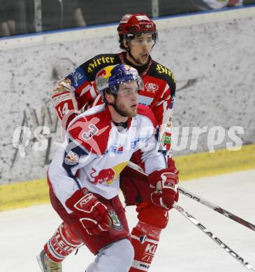 EBEL. Eishockey Bundesliga. EC Red Bull Salzburg gegen  KAC. REICHEL Johannes (KAC), SWEATT Walter Lee (Salzburg). Salzburg, am 2.4.2009.
Foto: Kuess 

---
pressefotos, pressefotografie, kuess, qs, qspictures, sport, bild, bilder, bilddatenbank