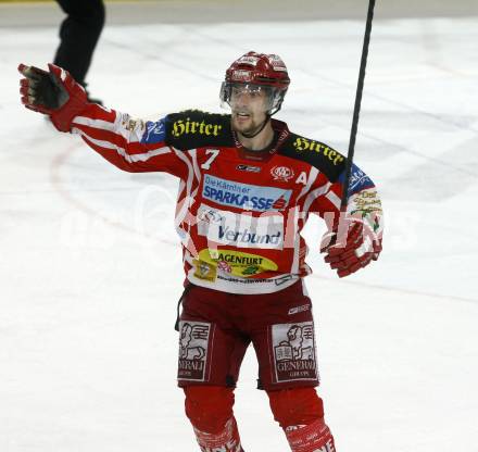 EBEL. Eishockey Bundesliga. EC Red Bull Salzburg gegen  KAC. Torjubel RATZ Herbert (KAC). Salzburg, am 2.4.2009.
Foto: Kuess 

---
pressefotos, pressefotografie, kuess, qs, qspictures, sport, bild, bilder, bilddatenbank