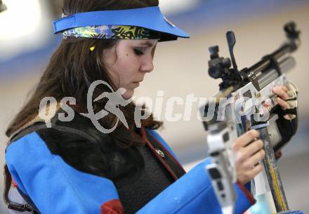 Schiessen Luftgewehr. Oesterreichische Meisterschaft. Christina Deiser. Wolfsberg, am 4.4.2009.
Foto: Kuess

---
pressefotos, pressefotografie, kuess, qs, qspictures, sport, bild, bilder, bilddatenbank