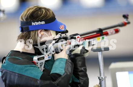 Schiessen Luftgewehr. Oesterreichische Meisterschaft. Viktoria Hafner. Wolfsberg, am 4.4.2009.
Foto: Kuess

---
pressefotos, pressefotografie, kuess, qs, qspictures, sport, bild, bilder, bilddatenbank