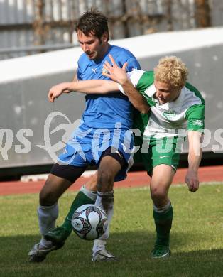 Fussball Kaerntner Liga. VSV gegen Landskron. Ramusch Mario (VSV), Debriacher Dominik (Landskron). Villach, am 4.4. 2009.
Foto: Kuess

---
pressefotos, pressefotografie, kuess, qs, qspictures, sport, bild, bilder, bilddatenbank