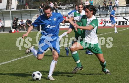 Fussball Kaerntner Liga. VSV gegen Landskron. Prettenthaler Rene  (VSV), Preissl Stefan (Landskron). Villach, am 4.4. 2009.
Foto: Kuess

---
pressefotos, pressefotografie, kuess, qs, qspictures, sport, bild, bilder, bilddatenbank