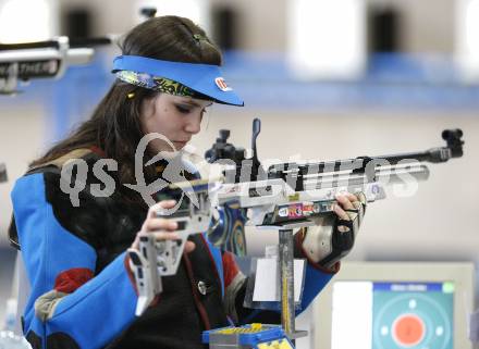 Schiessen Luftgewehr. Oesterreichische Meisterschaft. Christina Deiser. Wolfsberg, am 4.4.2009.
Foto: Kuess

---
pressefotos, pressefotografie, kuess, qs, qspictures, sport, bild, bilder, bilddatenbank