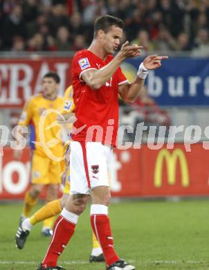 Fussball WM Qualifikationsspiel. Oesterreich gegen Rumaenien. Stefan Maierhofer  (Oesterreich). Hypo Group Arena, Klagenfurt, am 1.4. 2009.
Foto: Kuess

---
pressefotos, pressefotografie, kuess, qs, qspictures, sport, bild, bilder, bilddatenbank