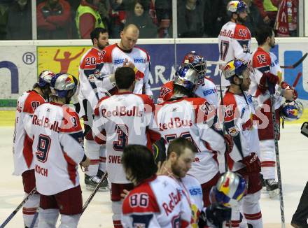 EBEL. Eishockey Bundesliga. KAC gegen EC Salzburg. Salzburg enttaeuscht. Klagenfurt, am 5.4.2009.
Foto: Kuess 

---
pressefotos, pressefotografie, kuess, qs, qspictures, sport, bild, bilder, bilddatenbank