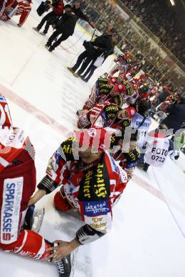 EBEL. Eishockey Bundesliga. KAC gegen EC Salzburg. Jubel Meister KAC. Klagenfurt, am 5.4.2009.
Foto: Kuess 

---
pressefotos, pressefotografie, kuess, qs, qspictures, sport, bild, bilder, bilddatenbank