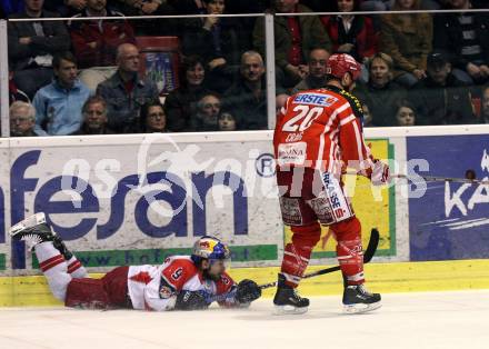 EBEL. Eishockey Bundesliga. KAC gegen EC Salzburg.  CRAIG Michael (KAC), KOCH Thomas (Salzburg). Klagenfurt, am 5.4.2009.
Foto: Kuess 

---
pressefotos, pressefotografie, kuess, qs, qspictures, sport, bild, bilder, bilddatenbank