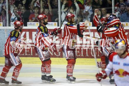 EBEL. Eishockey Bundesliga. KAC gegen EC Salzburg. Jubel Meister KAC. Klagenfurt, am 5.4.2009.
Foto: Kuess 

---
pressefotos, pressefotografie, kuess, qs, qspictures, sport, bild, bilder, bilddatenbank