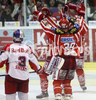 EBEL. Eishockey Bundesliga. KAC gegen EC Salzburg. Jubel Meister KAC, CRAIG Michael. Klagenfurt, am 5.4.2009.
Foto: Kuess 

---
pressefotos, pressefotografie, kuess, qs, qspictures, sport, bild, bilder, bilddatenbank