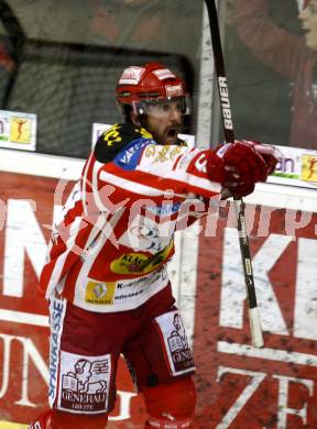 EBEL. Eishockey Bundesliga. KAC gegen EC Salzburg. Torjubel SCHNEIDER Andrew (KAC). Klagenfurt, am 5.4.2009.
Foto: Kuess 

---
pressefotos, pressefotografie, kuess, qs, qspictures, sport, bild, bilder, bilddatenbank