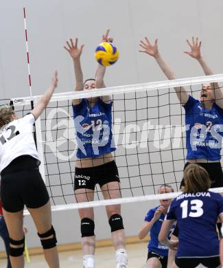 Volleyball. ATSC Wildcats gegen SVS Post. KOROBKOVA Natalia, FLETCHER Kim (Wildcats). Klagenfurt, 9.4.2009.
Foto: Kuess 

---
pressefotos, pressefotografie, kuess, qs, qspictures, sport, bild, bilder, bilddatenbank