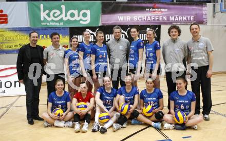 Volleyball. ATSC Wildcats gegen SVS Post. Wolfgang Schantl, Helmut Voggenberger, Anna Hoedl, Kim Fletcher, Samira Mauch, Josef Laibacher, Natalya Korobkova, Lauren Evans, Luca Tarantini, Kristina Thurner, Maja Praeprost, Missie Stidham, Lina Gorbach, Kerstin Pichler, Rosalinda Seidl (Wildcats). Klagenfurt, 9.4.2009.
Foto: Kuess 

---
pressefotos, pressefotografie, kuess, qs, qspictures, sport, bild, bilder, bilddatenbank