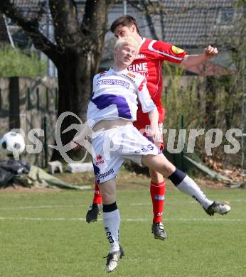 Fussball. Regionalliga Mitte. SAK gegen GAK. Partl Rene (SAK), Deutschmann Christian (GAK). Klagenfurt, am 11.4. 2009.
Foto: Kuess

---
pressefotos, pressefotografie, kuess, qs, qspictures, sport, bild, bilder, bilddatenbank