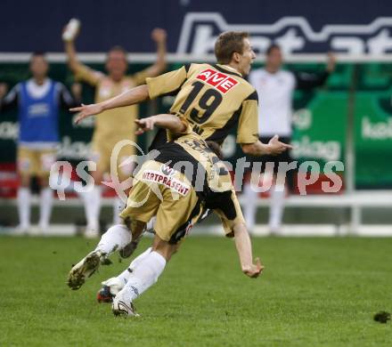 Fussball. Tipp3-Bundesliga. SK Austria Kelag Kaernten gegen LASK Linz. Torjubel LASK. Klagenfurt, 11.4.2009. 
Foto: Kuess

---
pressefotos, pressefotografie, kuess, qs, qspictures, sport, bild, bilder, bilddatenbank