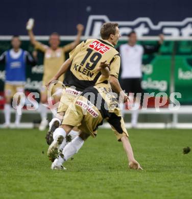 Fussball. Tipp3-Bundesliga. SK Austria Kelag Kaernten gegen LASK Linz. Torjubel LASK. Klagenfurt, 11.4.2009. 
Foto: Kuess

---
pressefotos, pressefotografie, kuess, qs, qspictures, sport, bild, bilder, bilddatenbank