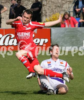 Fussball. Regionalliga Mitte. SAK gegen GAK. Neidhardt Claus (SAK), Rauter Herbert (GAK). Klagenfurt, am 11.4. 2009.
Foto: Kuess

---
pressefotos, pressefotografie, kuess, qs, qspictures, sport, bild, bilder, bilddatenbank