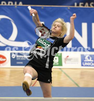 Badminton Bundesliga. ASKOE Kelag Kaernten gegen Traun. Maja Kersnik (Kaernten). Klagenfurt, am 28.3.2009.
Foto: Kuess
---
pressefotos, pressefotografie, kuess, qs, qspictures, sport, bild, bilder, bilddatenbank