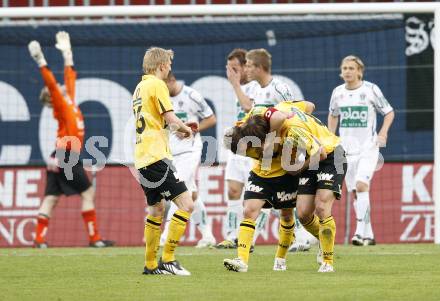 Fussball. Tipp3-Bundesliga. SK Austria Kelag Kaernten gegen SCR Altach. Torjubel Altach. Klagenfurt, 25.4.2009. 
Foto: Kuess

---
pressefotos, pressefotografie, kuess, qs, qspictures, sport, bild, bilder, bilddatenbank