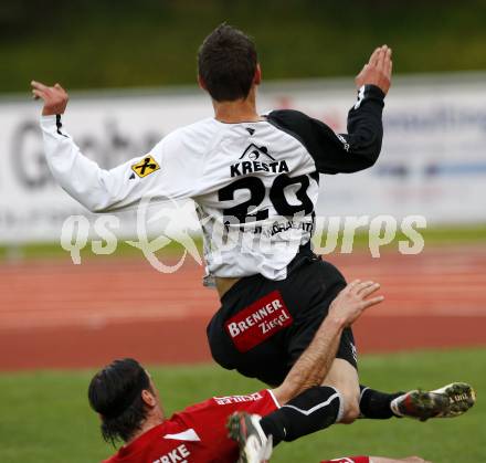 Fussball Regionalliga, WAC/St. Andrae gegen Voitsberg. Pfennich Patrick (WAC), Hoeller Hannes (Voitsberg). Wolfsberg, 30.4.2009. 
Foto: Kuess

---
pressefotos, pressefotografie, kuess, qs, qspictures, sport, bild, bilder, bilddatenbank