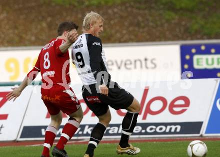 Fussball Regionalliga, WAC/St. Andrae gegen Voitsberg. Witteveen David (WAC), Trummer Juergen (Voitsberg). Wolfsberg, 30.4.2009. 
Foto: Kuess

---
pressefotos, pressefotografie, kuess, qs, qspictures, sport, bild, bilder, bilddatenbank