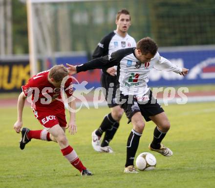 Fussball Regionalliga, WAC/St. Andrae gegen Voitsberg. Kirisits Michael (WAC), Karner Mario (Voitsberg). Wolfsberg, 30.4.2009. 
Foto: Kuess

---
pressefotos, pressefotografie, kuess, qs, qspictures, sport, bild, bilder, bilddatenbank