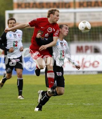 Fussball Regionalliga, WAC/St. Andrae gegen Voitsberg. Schuessler Markus (WAC), Karner Mario (Voitsberg). Wolfsberg, 30.4.2009. 
Foto: Kuess

---
pressefotos, pressefotografie, kuess, qs, qspictures, sport, bild, bilder, bilddatenbank