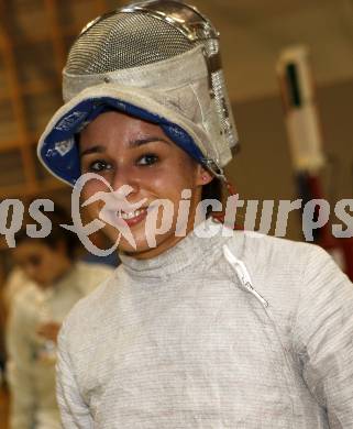 Fechten. Saebel Weltcup.  Laura Friedl (AUT). Klagenfurt, am 2.5.2009.
Foto: Kuess
---
pressefotos, pressefotografie, kuess, qs, qspictures, sport, bild, bilder, bilddatenbank