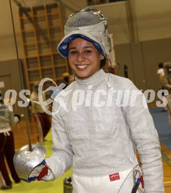 Fechten. Saebel Weltcup.  Laura Friedl (AUT). Klagenfurt, am 2.5.2009.
Foto: Kuess
---
pressefotos, pressefotografie, kuess, qs, qspictures, sport, bild, bilder, bilddatenbank