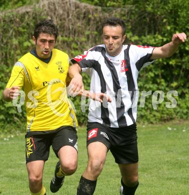 Fussball 1. Klasse B. SV Falle Maria Gail gegen ESV Admira Villach. Kujtim Mehmetaj (Maria Gail), Pero Bilanovic (Admira Villach). Maria Gail, am 3.5.2009.
Foto: Kuess
---
pressefotos, pressefotografie, kuess, qs, qspictures, sport, bild, bilder, bilddatenbank