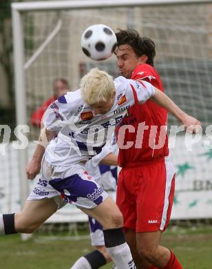 Fussball Regionalliga. SAK gegen St. Florian. Partl Rene (SAK), Guselbauer Michael (St. Florian). Klagenfurt, 2.5.2009. 
Foto: Kuess

---
pressefotos, pressefotografie, kuess, qs, qspictures, sport, bild, bilder, bilddatenbank