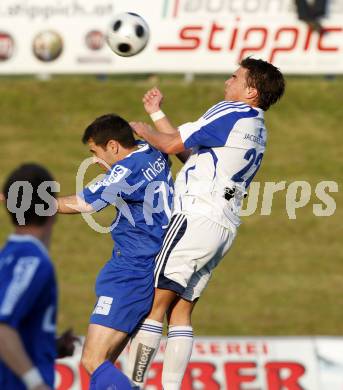 Fussball. Regionalliga. FC St. Veit gegen FC Blau-Weiß Linz. Graefischer David (St. Veit), Jelcic Dario (Linz). St. Veit, 8.5.2009. 
Foto: Kuess 

---
pressefotos, pressefotografie, kuess, qs, qspictures, sport, bild, bilder, bilddatenbank