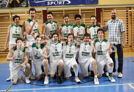 Basketball Kaerntner Liga. Finale. Woerthersee Piraten gegen KOS. Jubel (Piraten). Klagenfurt, am 10.5.2009.
Foto: Kuess
---
pressefotos, pressefotografie, kuess, qs, qspictures, sport, bild, bilder, bilddatenbank