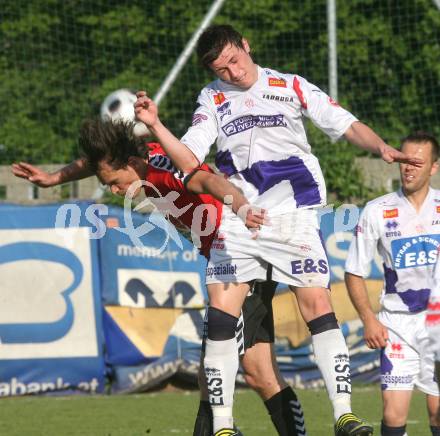 Fussball Regionalliga. SAK gegen SV Feldkirchen. Darjan Aleksic (SAK), Robert Micheu (Feldkirchen). Klagenfurt, am 16.5.2009.
Foto: Kuess
---
pressefotos, pressefotografie, kuess, qs, qspictures, sport, bild, bilder, bilddatenbank