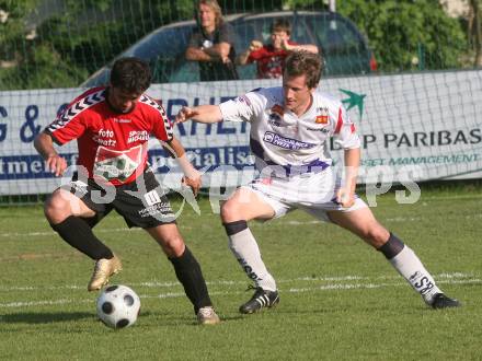 Fussball Regionalliga. SAK gegen SV Feldkirchen. Claus Neidhardt (SAK), Auron Miloti (Feldkirchen). Klagenfurt, am 16.5.2009.
Foto: Kuess
---
pressefotos, pressefotografie, kuess, qs, qspictures, sport, bild, bilder, bilddatenbank