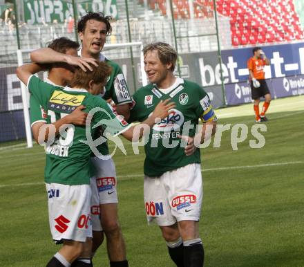 Fussball. Tipp3-Bundesliga. SK Austria Kelag Kaernten gegen SV Josko Ried. Torjubel Ried.  Klagenfurt, 21.5.2009. 
Foto: Kuess

---
pressefotos, pressefotografie, kuess, qs, qspictures, sport, bild, bilder, bilddatenbank