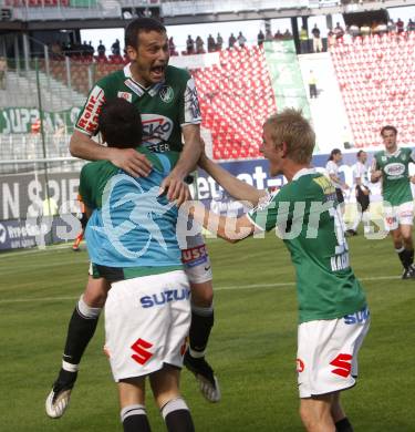 Fussball. Tipp3-Bundesliga. SK Austria Kelag Kaernten gegen SV Josko Ried. Torjubel Hamdi Salihi (Ried).  Klagenfurt, 21.5.2009. 
Foto: Kuess

---
pressefotos, pressefotografie, kuess, qs, qspictures, sport, bild, bilder, bilddatenbank