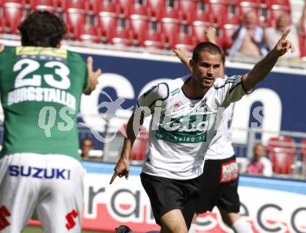 Fussball. Tipp3-Bundesliga. SK Austria Kelag Kaernten gegen SV Josko Ried. Torjubel Oliver Pusztai (Austria Kaernten).  Klagenfurt, 21.5.2009. 
Foto: Kuess

---
pressefotos, pressefotografie, kuess, qs, qspictures, sport, bild, bilder, bilddatenbank