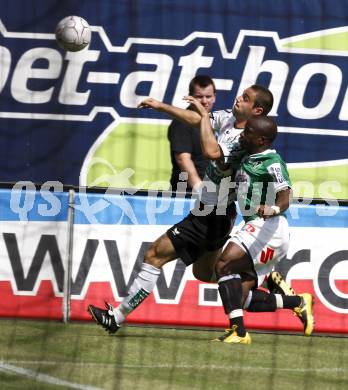 Fussball. Tipp3-Bundesliga. SK Austria Kelag Kaernten gegen SV Josko Ried. Marco Salvatore,  (Austria Kaernten), Pa Saikou Kujabi (Ried).  Klagenfurt, 21.5.2009. 
Foto: Kuess

---
pressefotos, pressefotografie, kuess, qs, qspictures, sport, bild, bilder, bilddatenbank